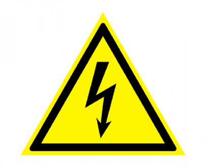Опасность поражения электрическим током W 08