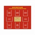 Стенд документация для комнаты хранения оружия 1400х1200