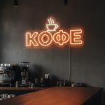 Неоновая надпись «Кофейная чашка»