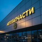 Вывеска «Автозапчасти» — Объемные световые буквы