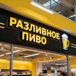 Вывеска «Разливное пиво» — Объемные световые буквы