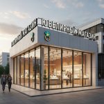 Световая крышная установка (вывеска) для ювелирного магазина