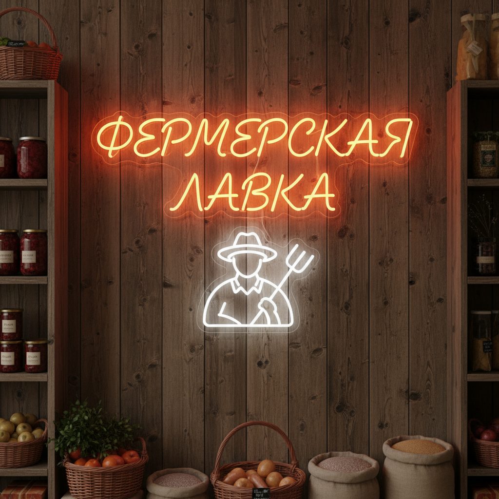 неоновая надпись фермер (1)