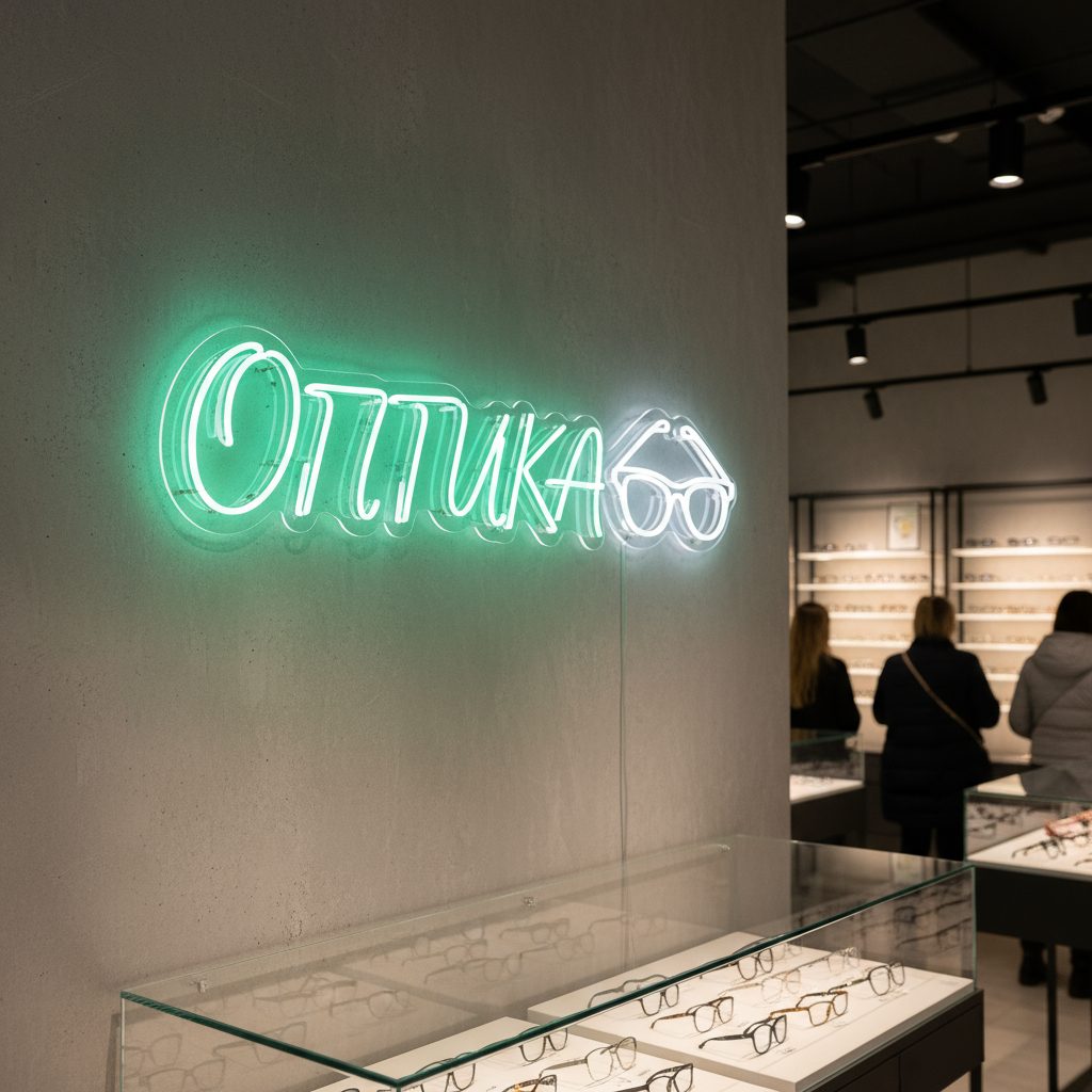 неоновая надпись оптика (2)