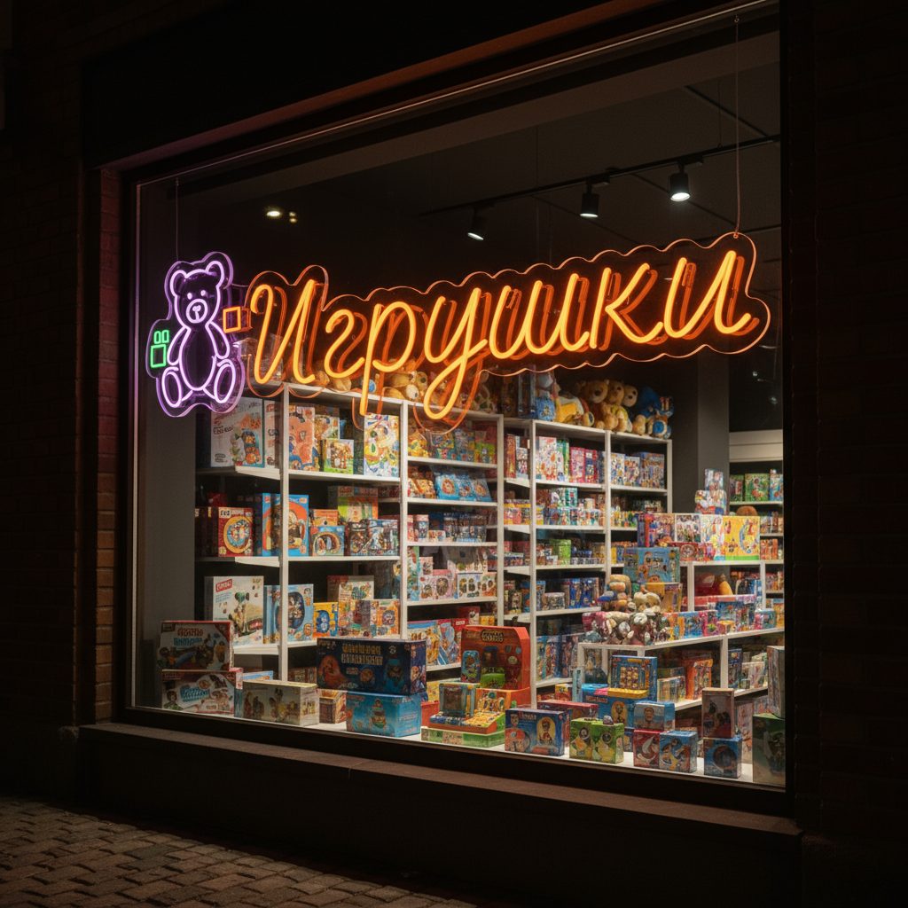 неоновая вывеска игрушки (3)