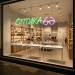 Неоновая вывеска «ОПТИКА» с очками — яркое оформление для салона или магазина