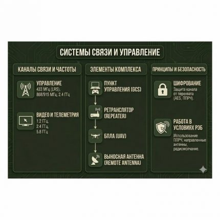 Стенд Системы связи и управление ПВХ 1000х1500 мм