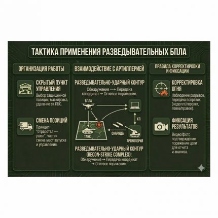 Стенд Тактика применения разведывательных комплексов ПВХ 1000х1500 мм