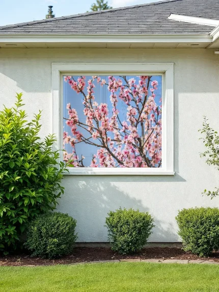 Декоративная фотосетка весна 1,5 х 1,5 м – стильное решение для небольших участков