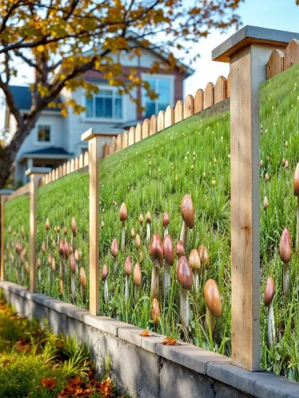 Фотосетки грибная поляна 3 х 1,5 м стандарт – портал в сказку для дачи и сада