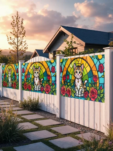 Сетка декоративная на забор с котятами 3 х 1,5 м стандарт – гармония и стиль вашего участка