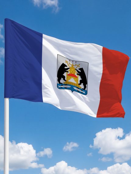 Флаг Новгородской области 100х150 см флажная сетка