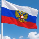 Флаг России с гербом (триколор)