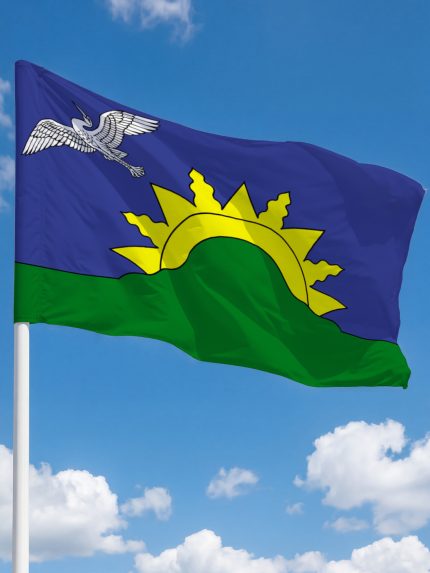 Флаг Батецкий муниципальный округ 100х150 см флажная сетка