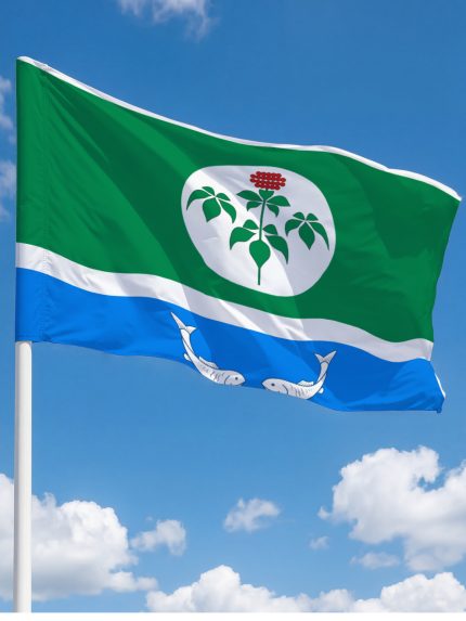 Флаг Ольгинский муниципальный округ 90х135 см полиэфирный шелк