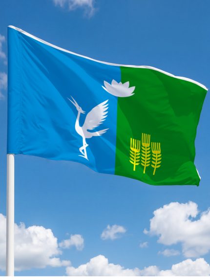 Флаг Спасский муниципальный района 90х135 см полиэфирный шелк