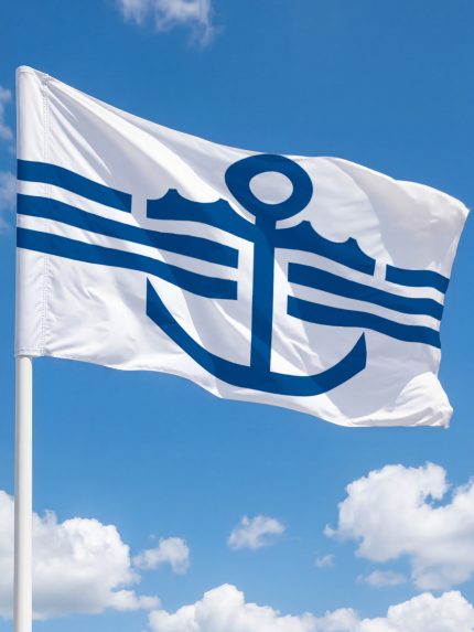 Флаг Город Находка (городской округ) 90х135 см полиэфирный шелк