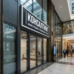 Вывеска для консалтинговой компании на композитной подложке