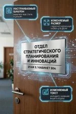 Кабинетная табличка из анодированного алюминия — изображение 6
