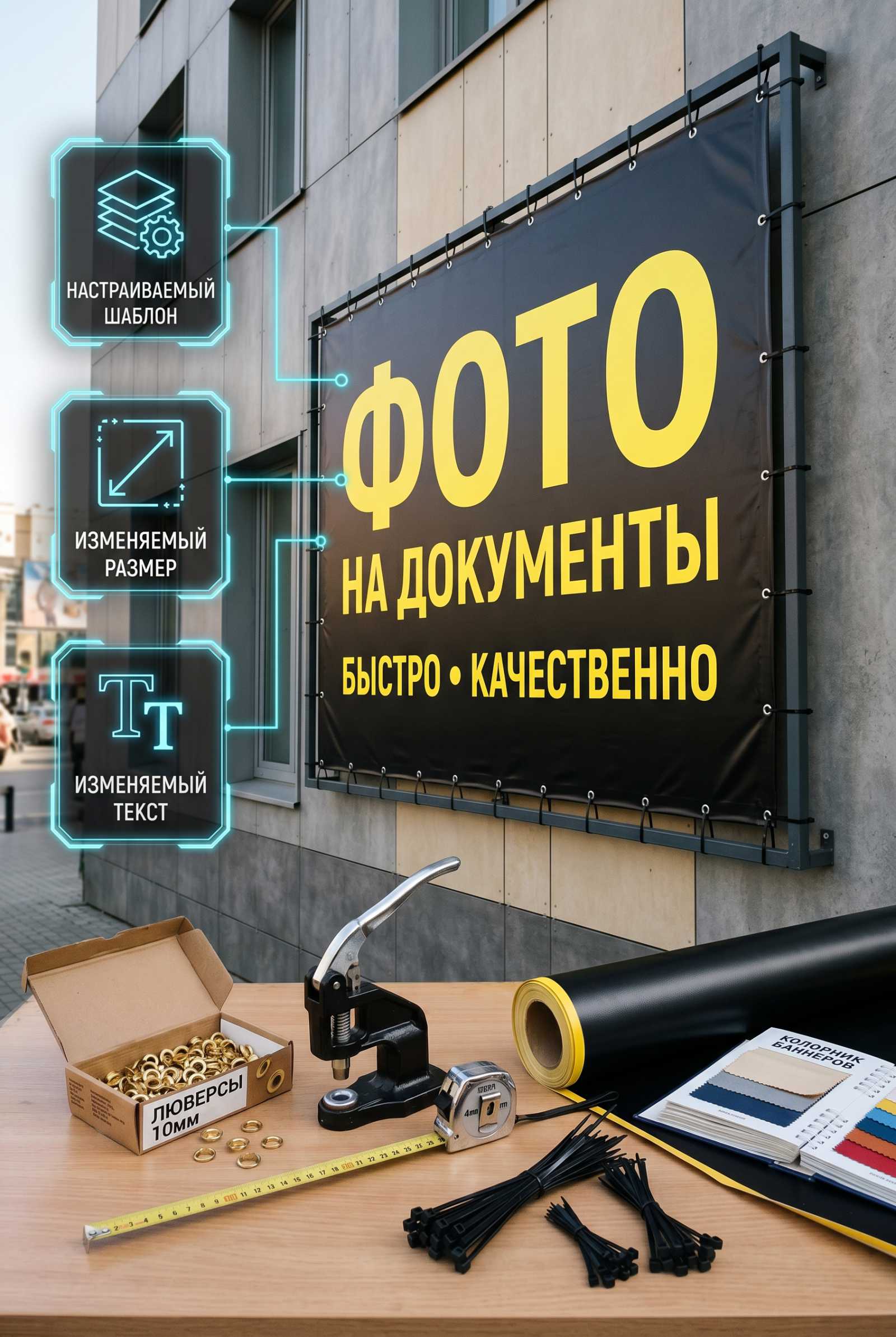 баннер фото на документы