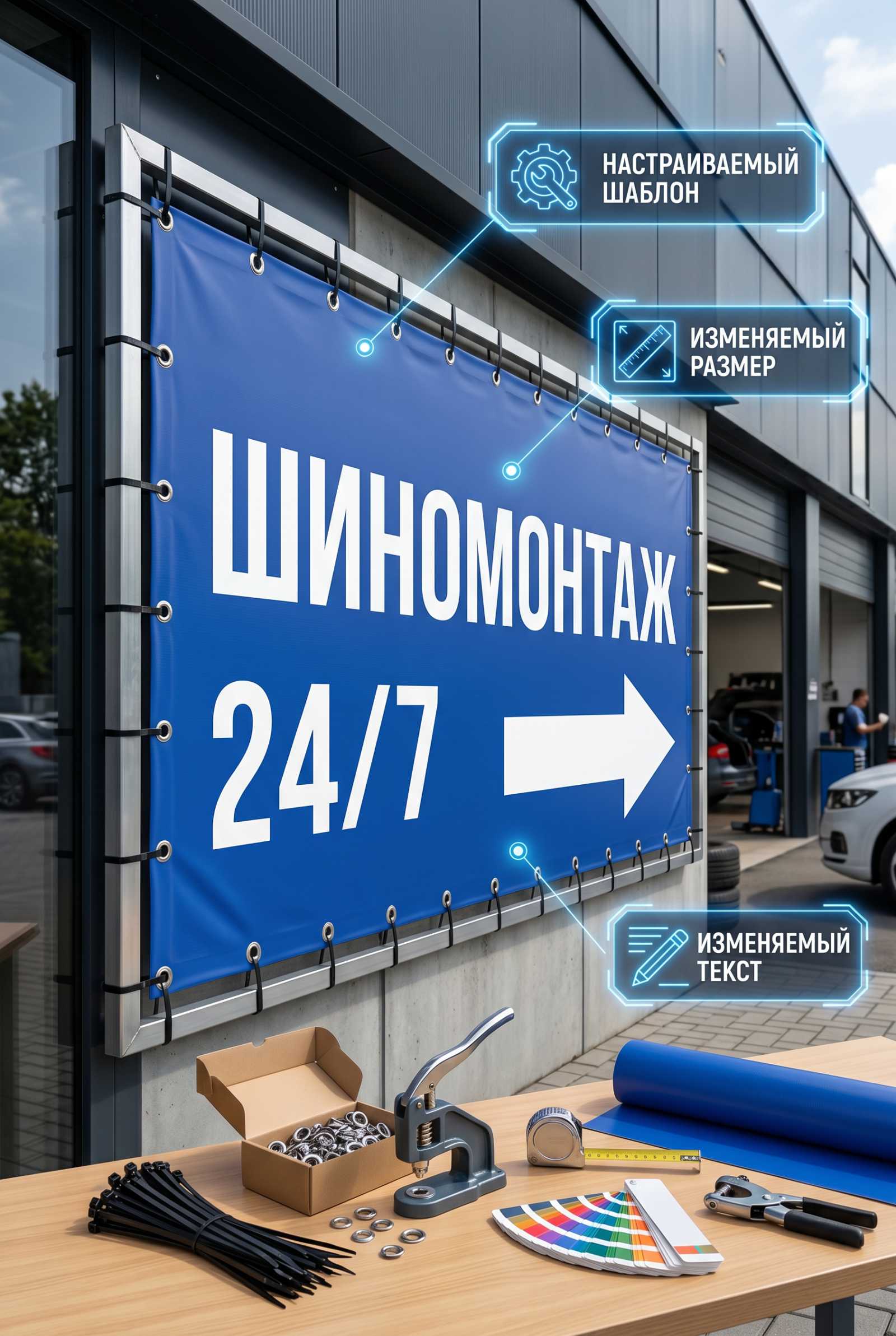 баннер шиномонтаж