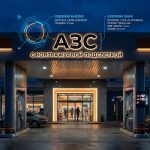 Интерьерная вывеска для АЗС в ТЦ с контражурной подсветкой