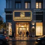 Интерьерная вывеска для детского магазина в ТЦ с контражурной подсветкой