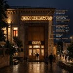 Интерьерная вывеска для дома культуры в ТЦ с контражурной подсветкой