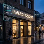 Интерьерная вывеска для магазина одежды в ТЦ с контражурной подсветкой