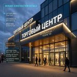 Интерьерная вывеска для торгового центра с контражурной подсветкой