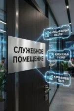 Кабинетная табличка из нержавеющей стали — изображение 2