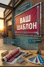 Печать рекламного баннера на заказ по вашему макету