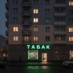 Вывеска «Табак» — Объемные световые буквы