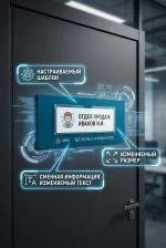 Кабинетная табличка с прозрачным карманом (Под сменную информацию) — изображение 4