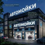 Световая крышная установка (вывеска) для автомойки (и детейлинга)