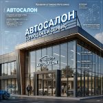 Световая крышная установка (вывеска) для автосалона (дилерского центра)