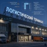 Световая крышная установка (вывеска) для логистического терминала (и складов)