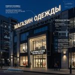 Световая крышная установка (вывеска) для магазина одежды