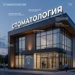Световая крышная установка (вывеска) для стоматологии