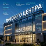 Световая крышная установка (вывеска) для торгового центра (ТЦ)