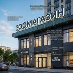 Световая крышная установка (вывеска) для зоомагазина