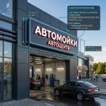 Световой короб (лайтбокс) для автомойки