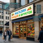 Световой короб (лайтбокс) для магазина овощей и фруктов
