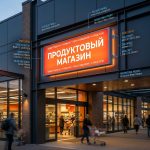 Световой короб (лайтбокс) для продуктового магазина