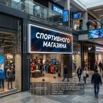Световой короб (лайтбокс) для спортивного магазина
