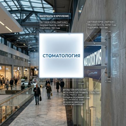 Световой короб (лайтбокс) для стоматологии