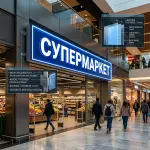 Световой короб (лайтбокс) для супермаркета
