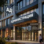 Вывеска «Администрация» — Объемные световые буквы