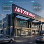 Вывеска «Автосервис» — Объемные световые буквы