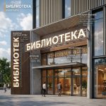 Вывеска «Библиотека» — Объемные световые буквы